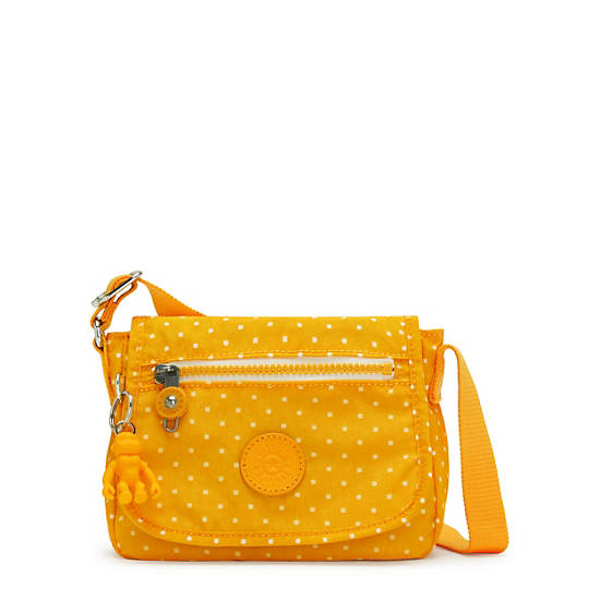 Kipling Sabian Classic Printed Crossbody Mini Bag Soft Dot Yellow | CA 1339AH